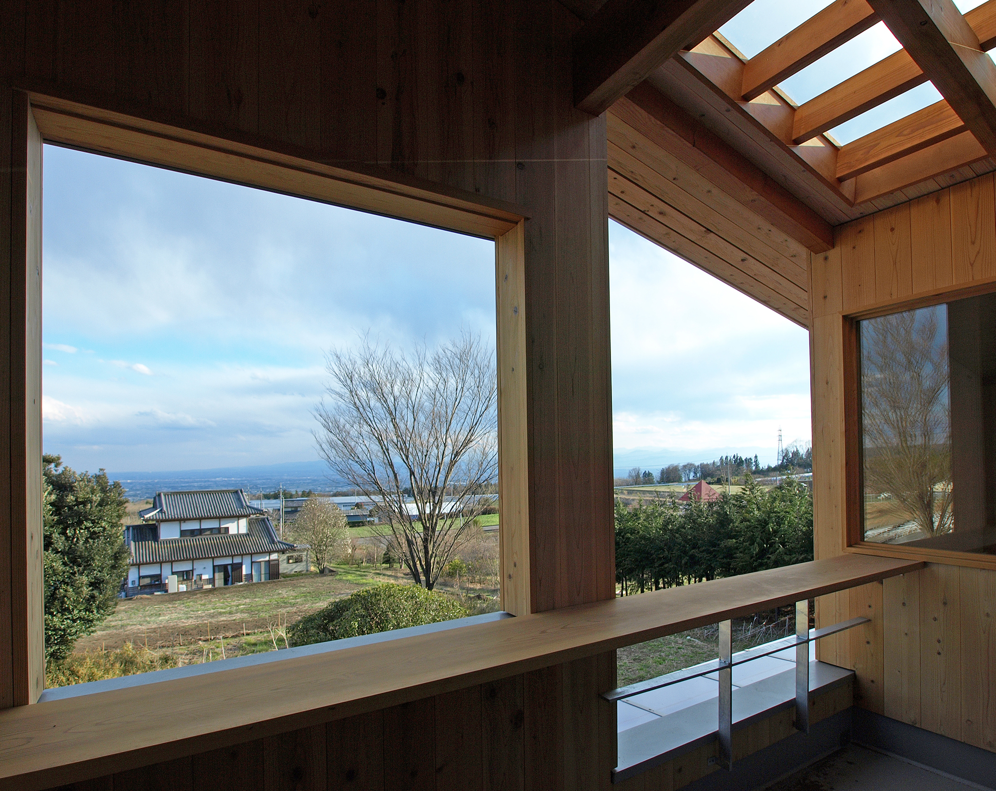 群馬県赤城山の戸建住宅のバルコニーからの眺望SMDW津久井誠人設計